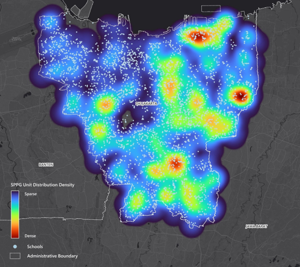 heatmap kepadatan dapur sppg dki jakarta